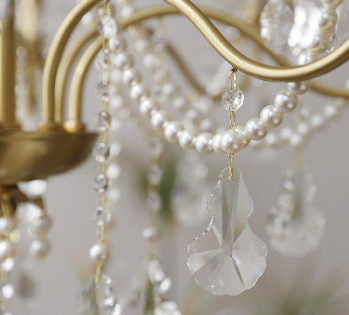 Safavie Chandelier – Crystal Brass Light for Living Room Decor | Vinlighting