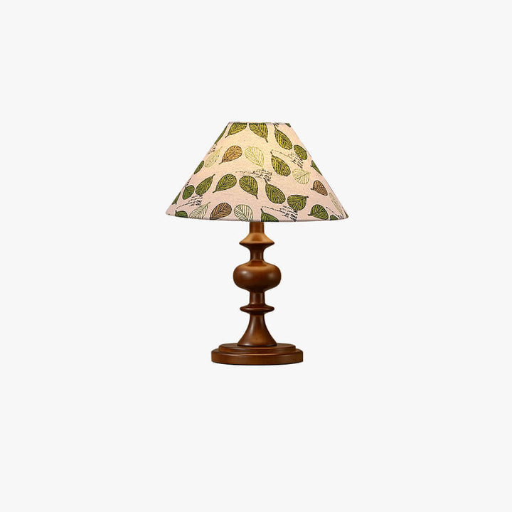 Salin Table Lamp – Nordic Retro Printed Fabric Bedside Lamp