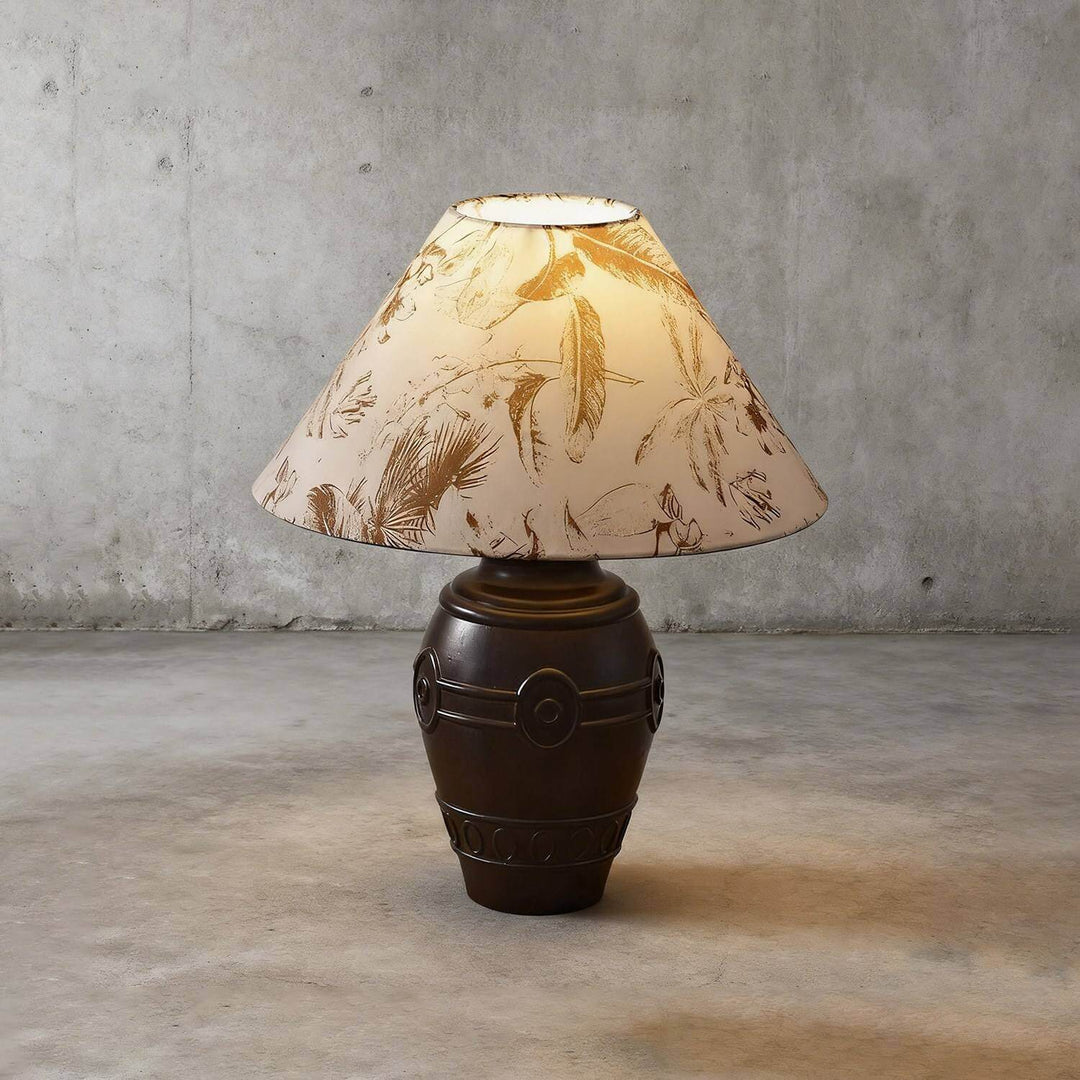 Sarivo Table Lamp – Vintage Wabi-sabi Wood & Fabric Lamp
