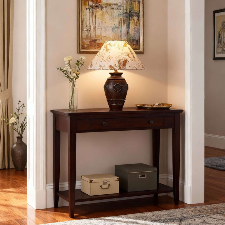 Sarivo Table Lamp – Vintage Wabi-sabi Wood & Fabric Lamp