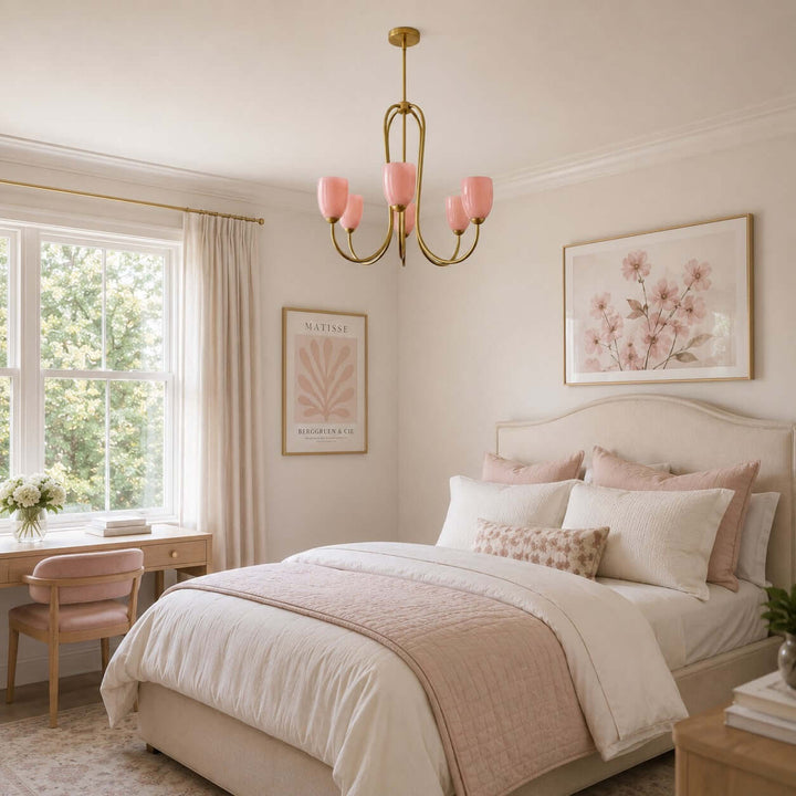 Savira Chandelier – American Glass Bedroom Chandelier Elegant Design | Vinlighting