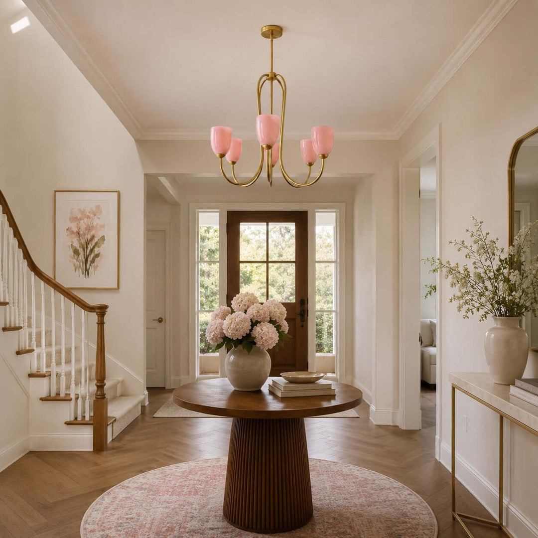 Savira Chandelier – American Glass Bedroom Chandelier Elegant Design | Vinlighting