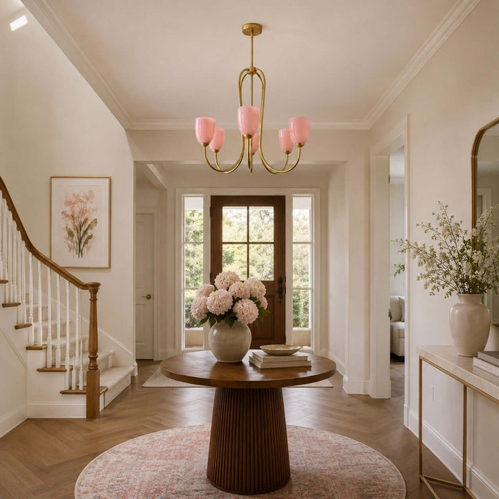 Savira Chandelier – American Glass Bedroom Chandelier Elegant Design | Vinlighting