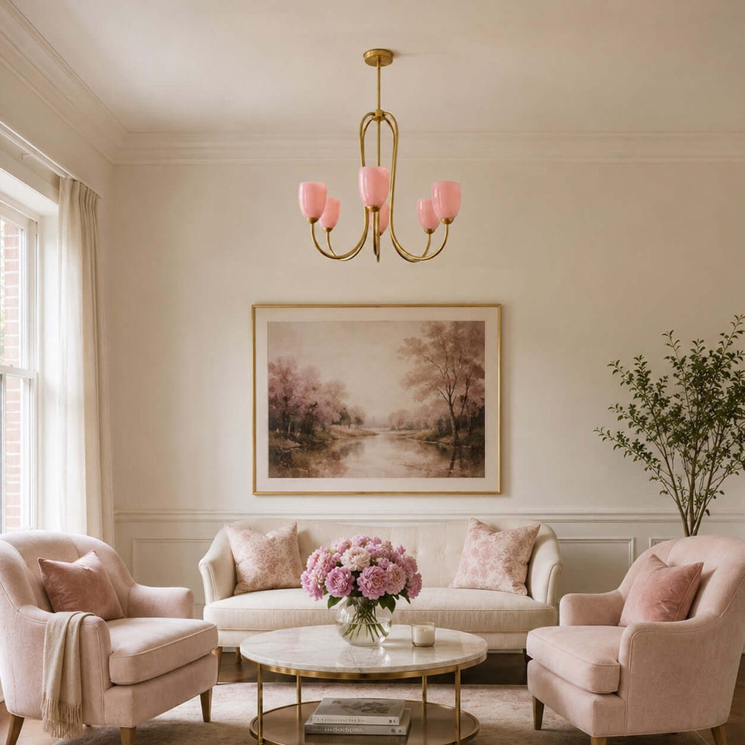 Savira Chandelier – American Glass Bedroom Chandelier Elegant Design | Vinlighting