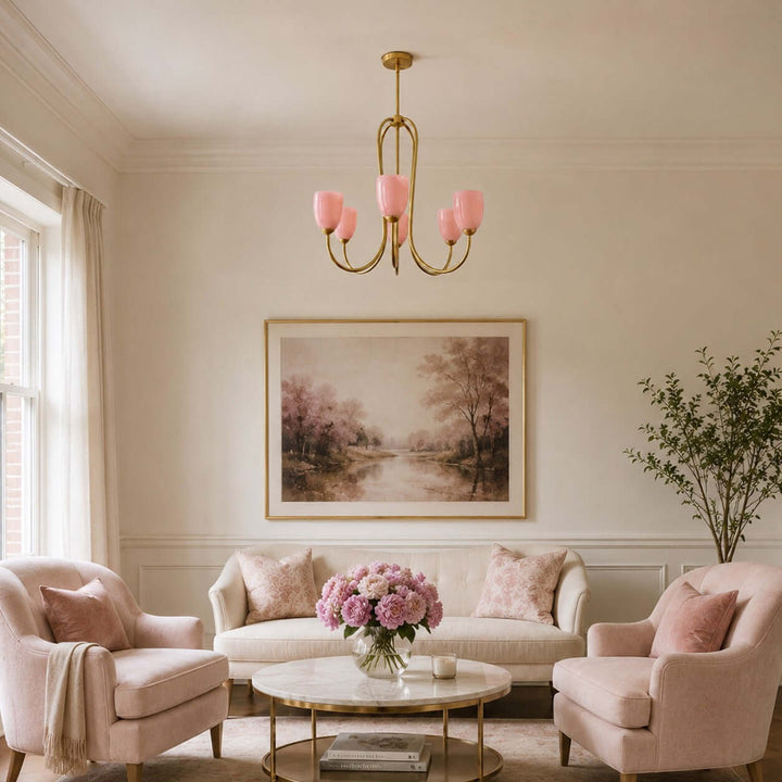 Savira Chandelier – American Glass Bedroom Chandelier Elegant Design | Vinlighting