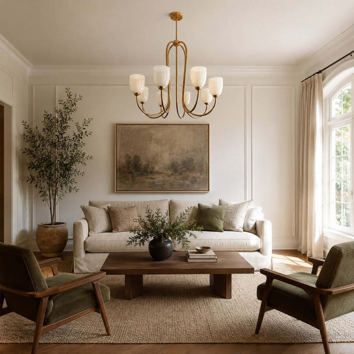 Savira Chandelier – American Glass Bedroom Chandelier Elegant Design | Vinlighting