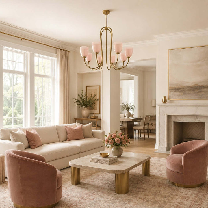 Savira Chandelier – American Glass Bedroom Chandelier Elegant Design | Vinlighting