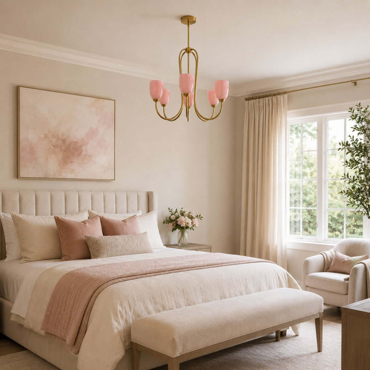 Savira Chandelier – American Glass Bedroom Chandelier Elegant Design | Vinlighting