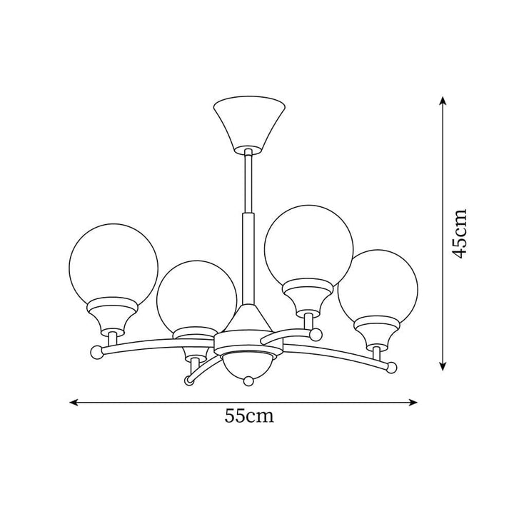 Sciolari Chandelier | Vintage Walnut & Glass Branch Lighting | Vinlighting | Vinlighting