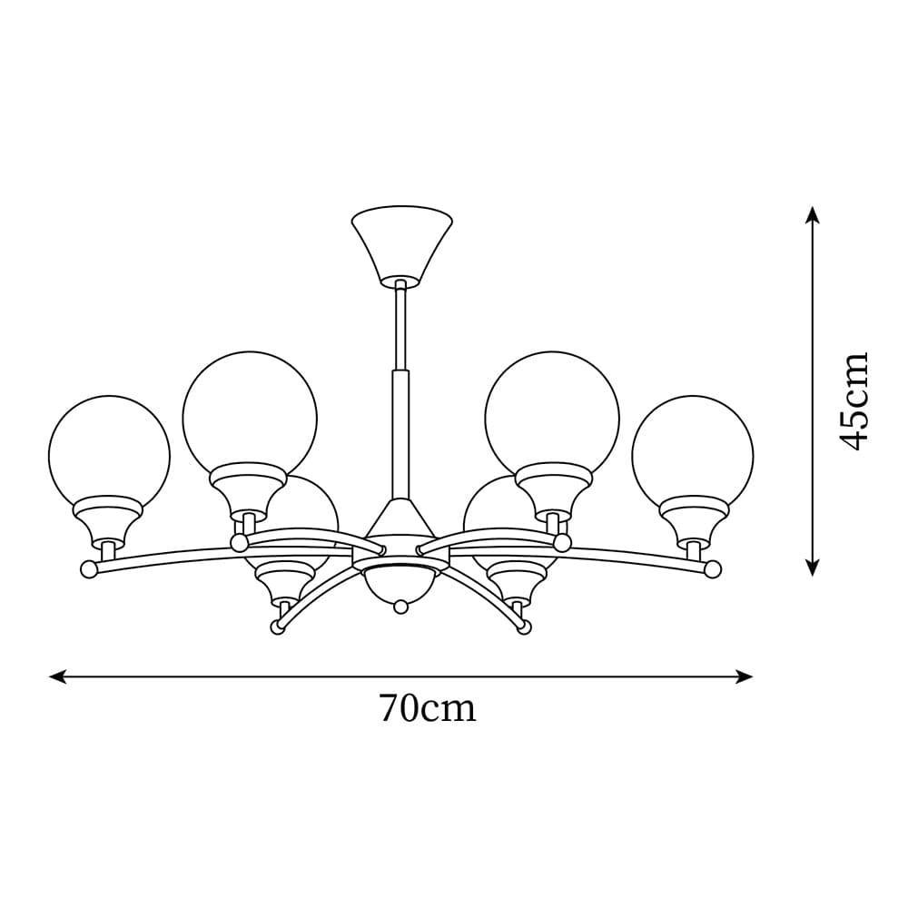 Sciolari Chandelier | Vintage Walnut & Glass Branch Lighting | Vinlighting | Vinlighting