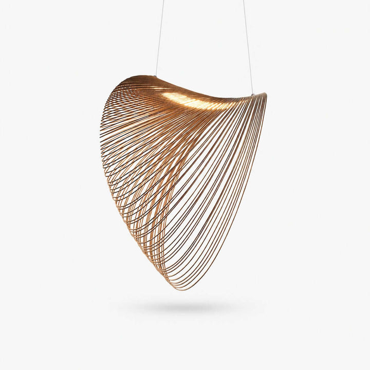 Sculptural Wood Pendant Light for Dining and Living Rooms | Vinlighting