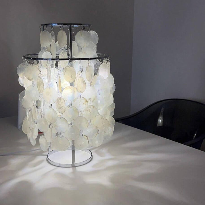 Sea Shell Fun 1TM Table Lamp | Modern Vintage Gold Designer Lamp | Vinlighting | Vinlighting