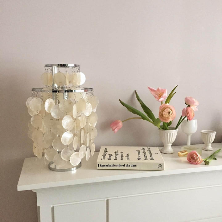 Sea Shell Fun 1TM Table Lamp | Modern Vintage Gold Designer Lamp | Vinlighting | Vinlighting