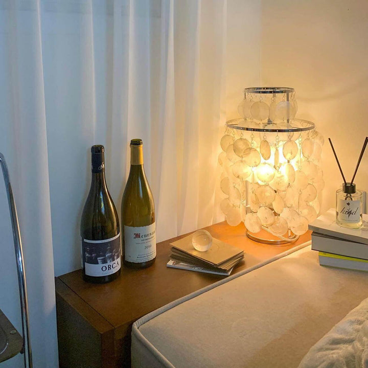 Sea Shell Fun 1TM Table Lamp | Modern Vintage Gold Designer Lamp | Vinlighting | Vinlighting