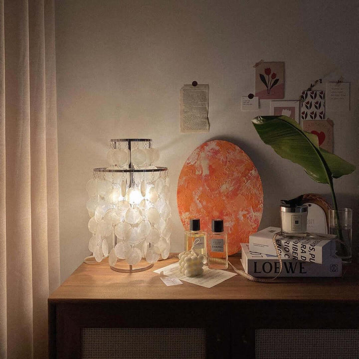 Sea Shell Fun 1TM Table Lamp | Modern Vintage Gold Designer Lamp | Vinlighting | Vinlighting