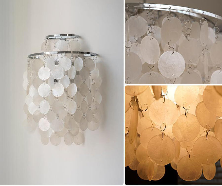 Sea Shell Fun 1WM Wall Lamp | Vintage Shell Bathroom Light | Vinlighting | Vinlighting