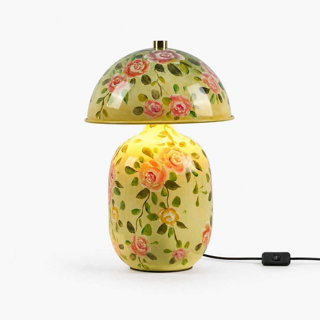 Senari Table Lamp | Vintage Floral Ceramic Lamp for Bedroom