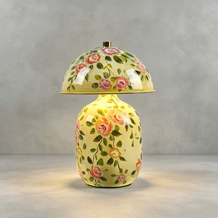 Senari Table Lamp | Vintage Floral Ceramic Lamp for Bedroom
