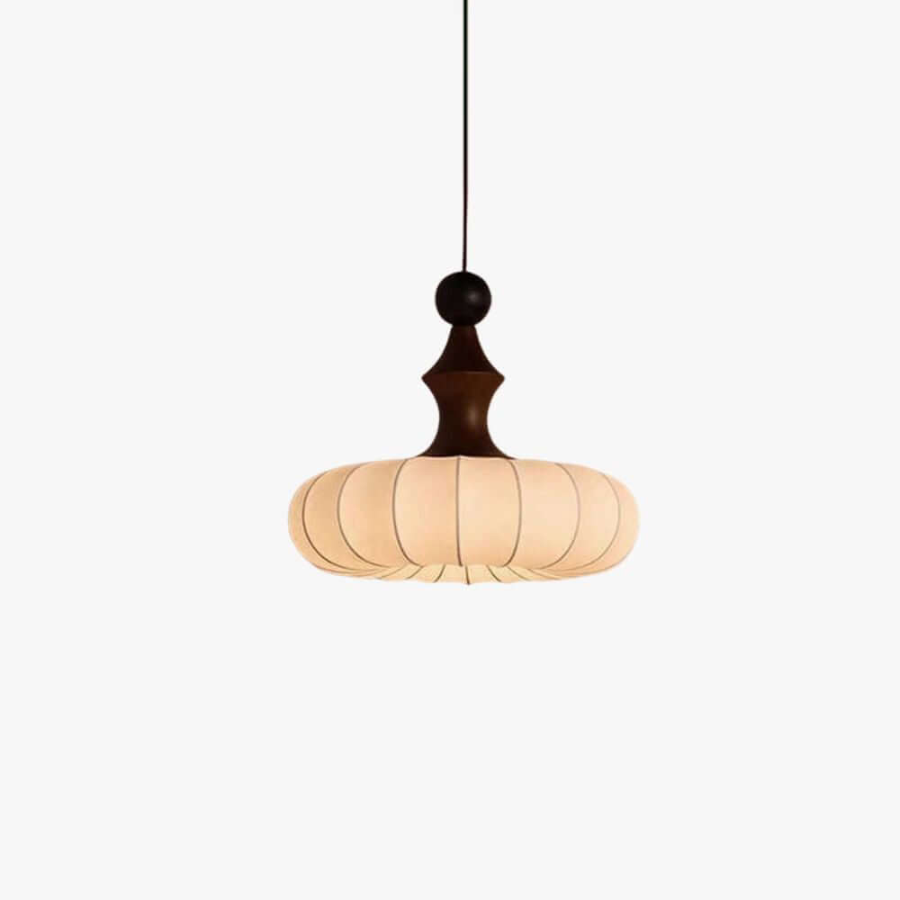 Senna Pendant Light - Japanese Bedside Silk Lantern Shade Light | Vinlighting