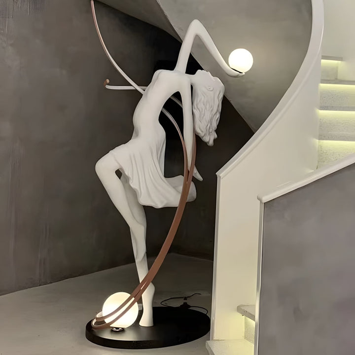 Seralya Sculpture Floor Lamp – Art Deco Sculpture Lighting