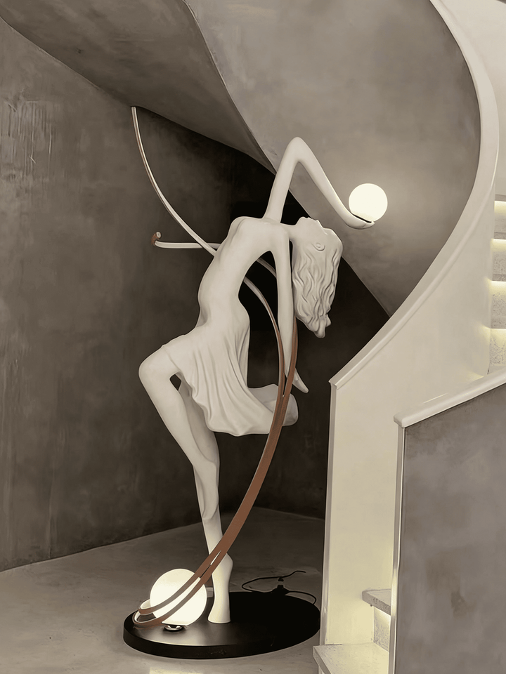 Seralya Sculpture Floor Lamp – Art Deco Sculpture Lighting
