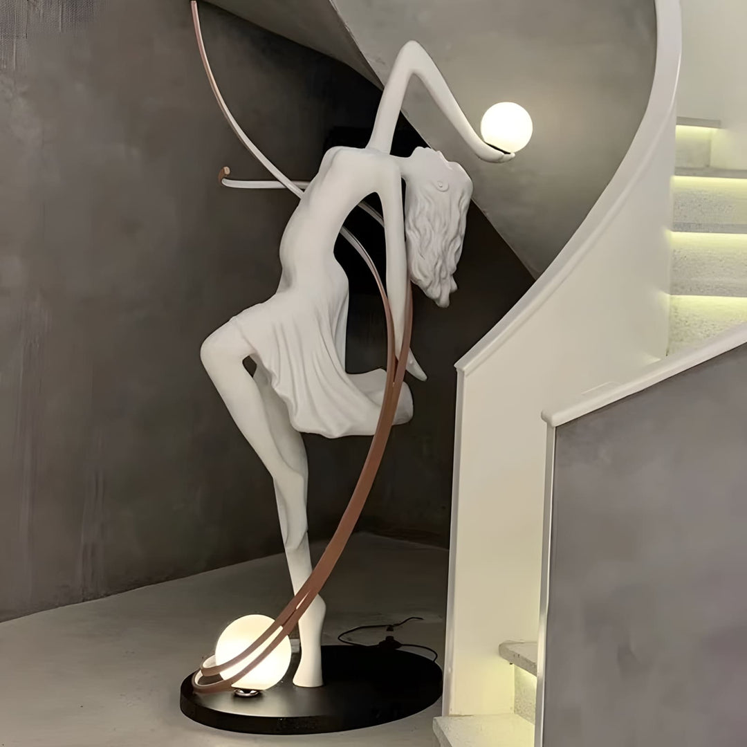 Seralya Sculpture Floor Lamp – Art Deco Sculpture Lighting