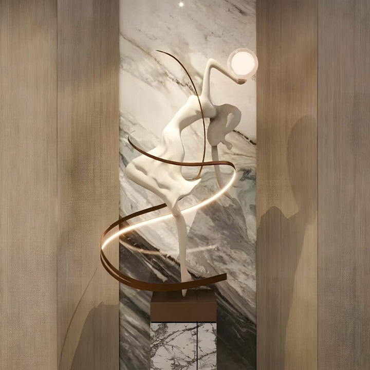 Seralya Sculpture Floor Lamp – Art Deco Sculpture Lighting