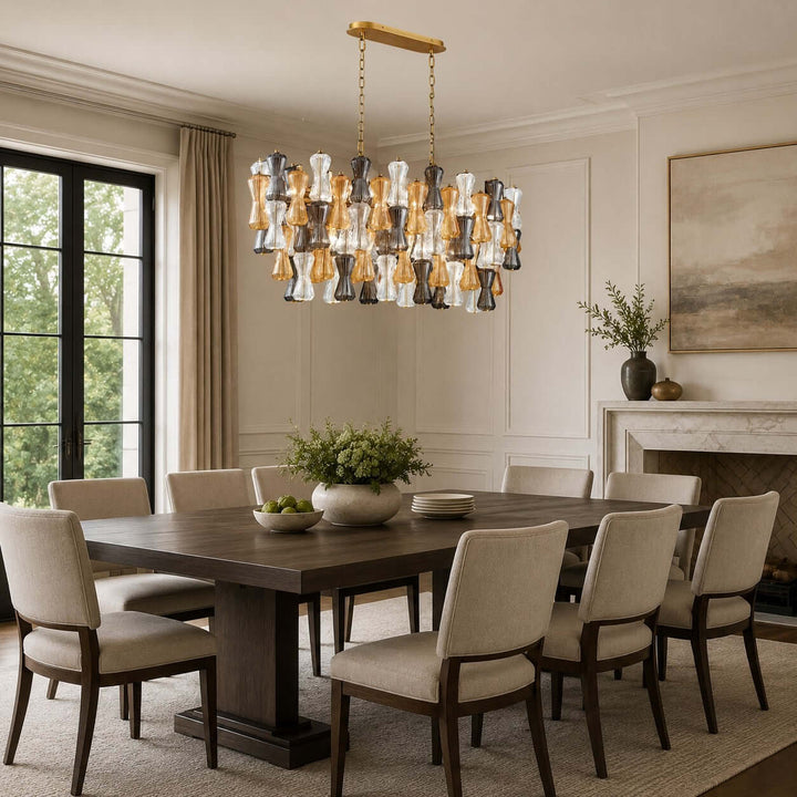 Seravia Chandelier - Murano Glass Chandelier for Kitchen Island