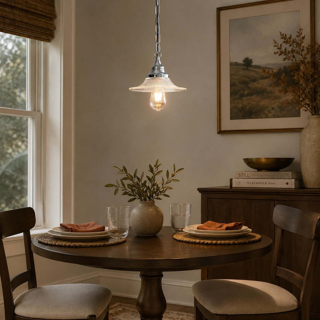 Serelle French Glass Pendant Light for Kitchen Island Decor Style | Vinlighting