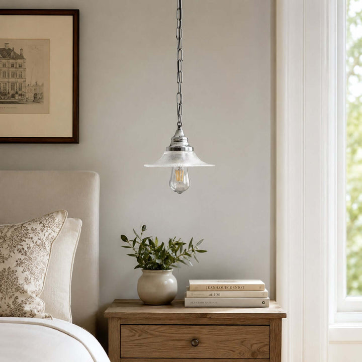 Serelle French Glass Pendant Light for Kitchen Island Decor Style | Vinlighting