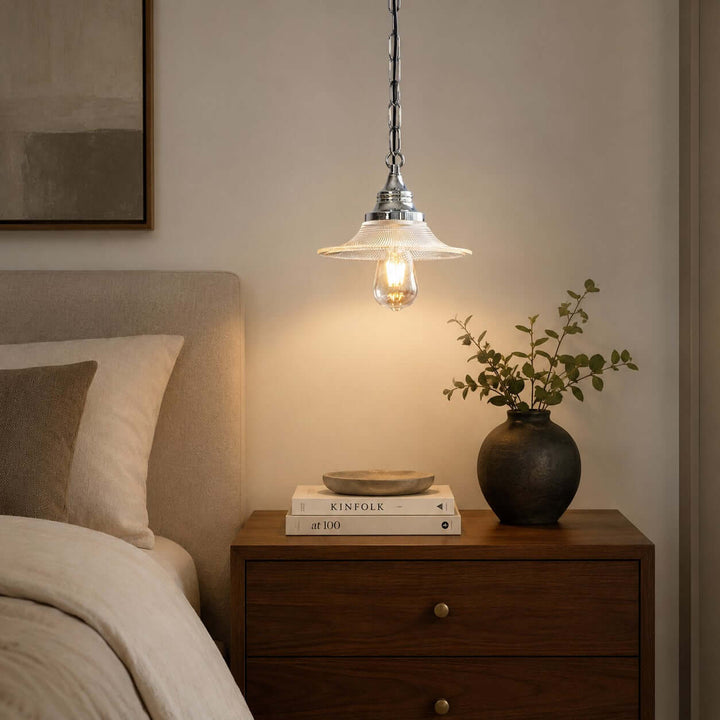 Serelle French Glass Pendant Light for Kitchen Island Decor Style | Vinlighting