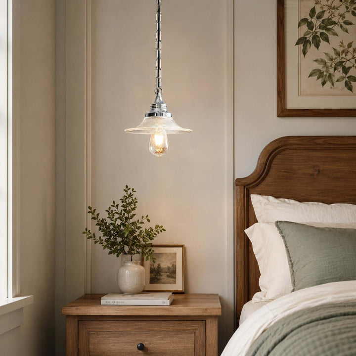 Serelle French Glass Pendant Light for Kitchen Island Decor Style | Vinlighting