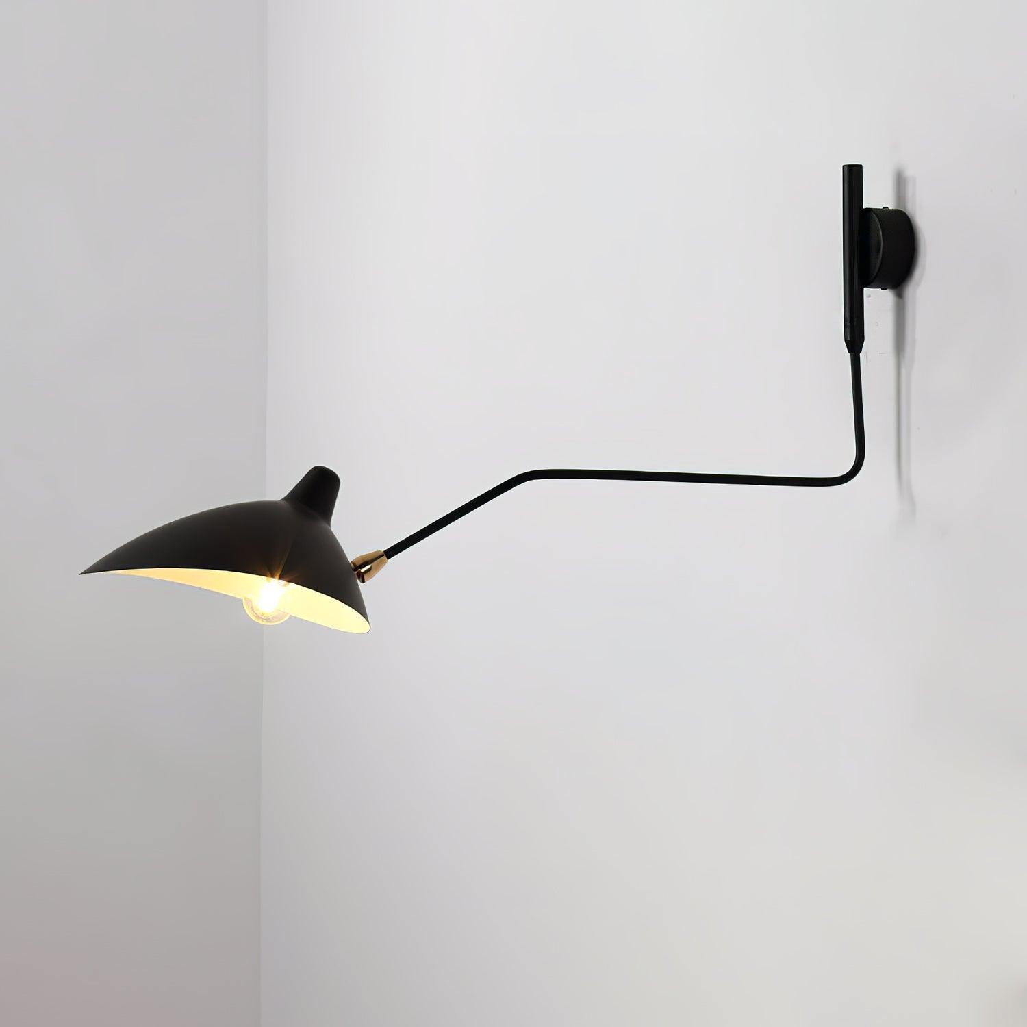 Serge Mouille, Isamu Noguchi | two wall lights in metal