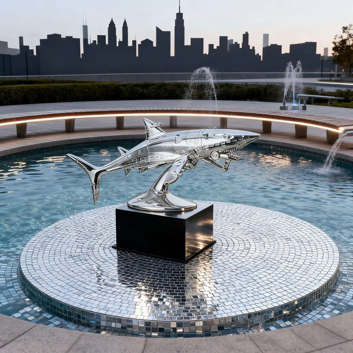 Shark Art Sculpture – Creative Resin Decorative Living Room Decor