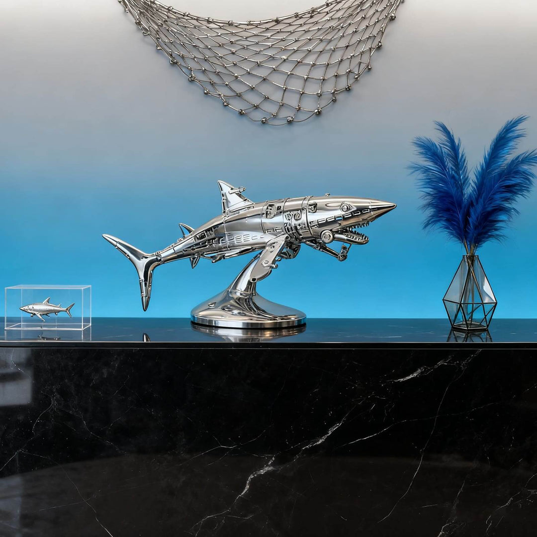 Shark Art Sculpture – Creative Resin Decorative Living Room Decor