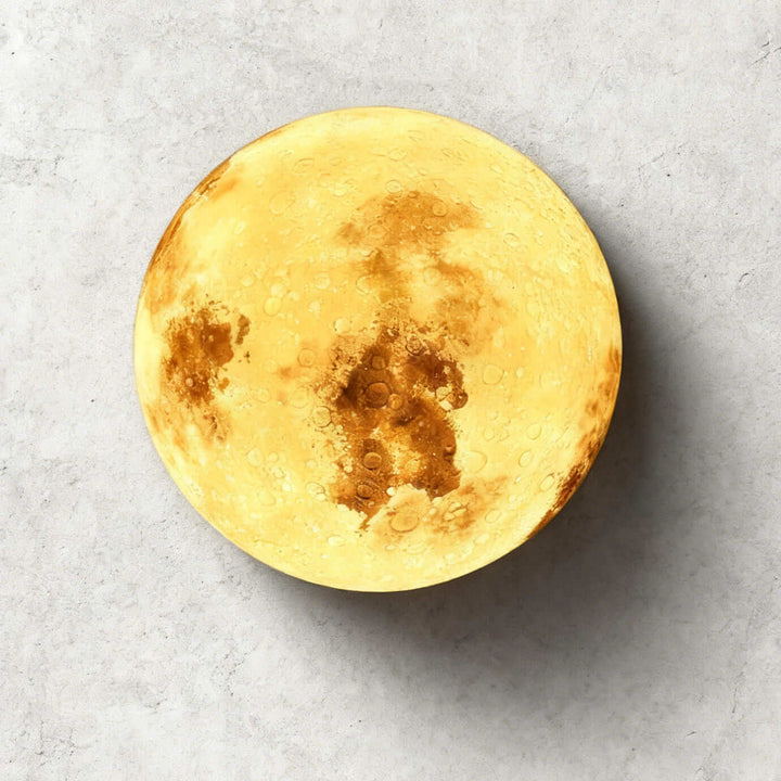 Simulated Moon Floor Lamp – Round Decorative Corner Light