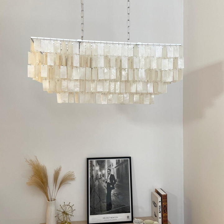 Skye Shell Linear Chandelier | Mother-of-Pearl Elegance & Charm | Vinlighting | Vinlighting