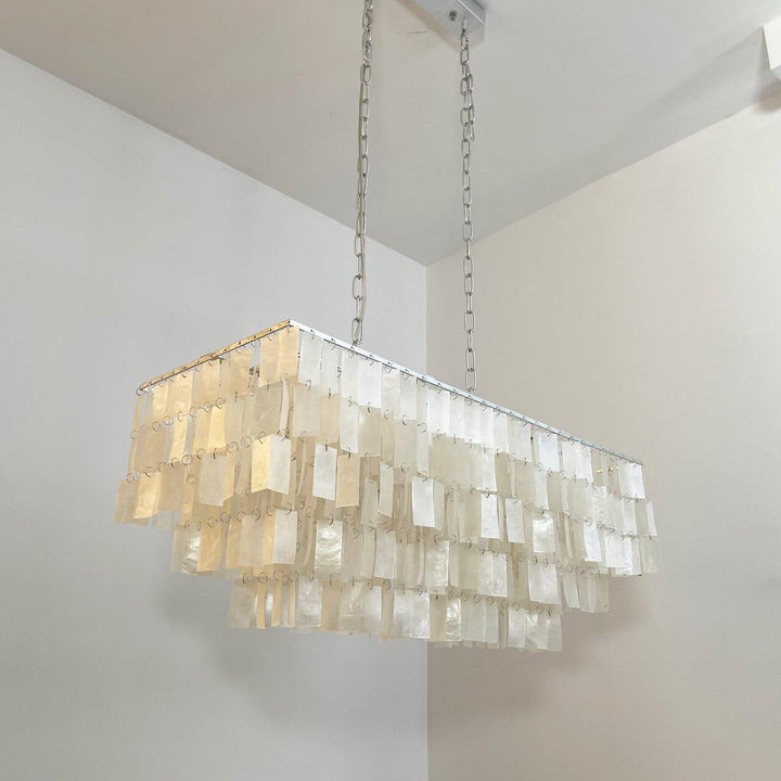 Skye Shell Linear Chandelier | Mother-of-Pearl Elegance & Charm | Vinlighting | Vinlighting