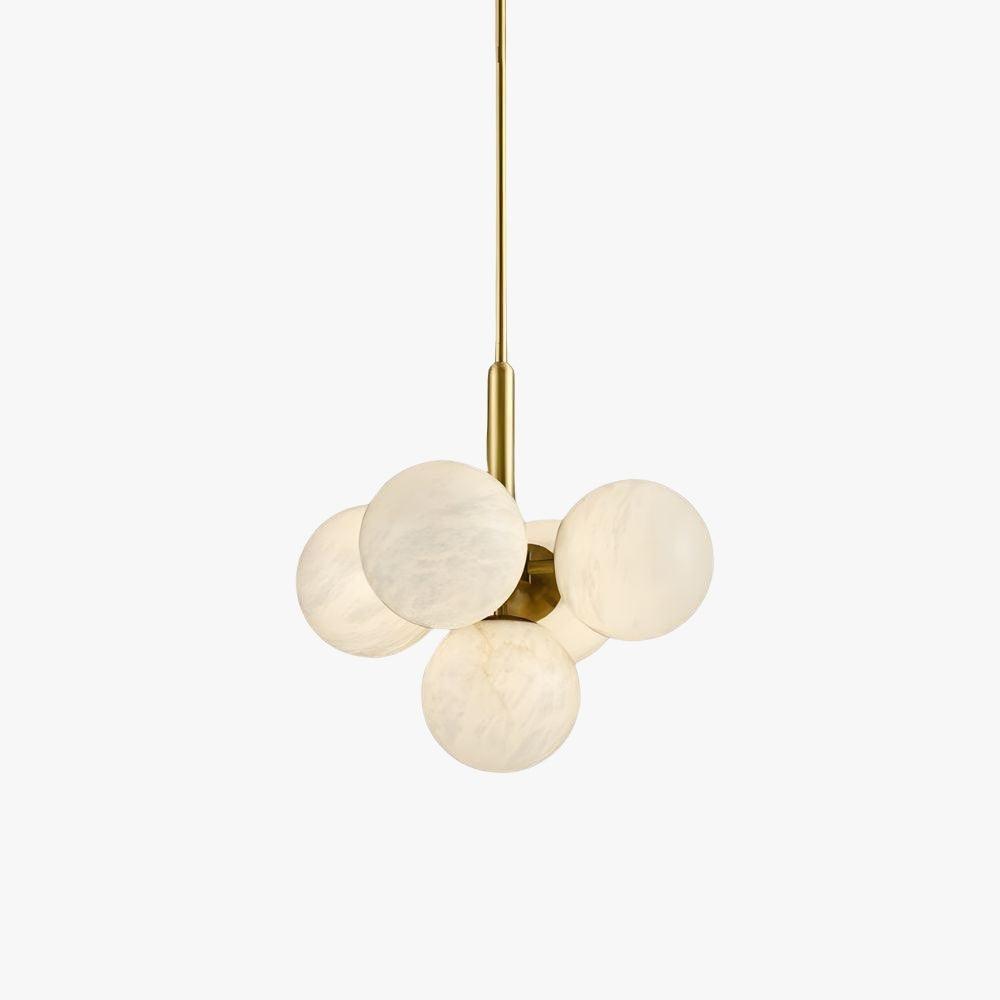 Small Alabaster Globe Pendant Light | Copper & Mid Century Design | Vinlighting | Vinlighting