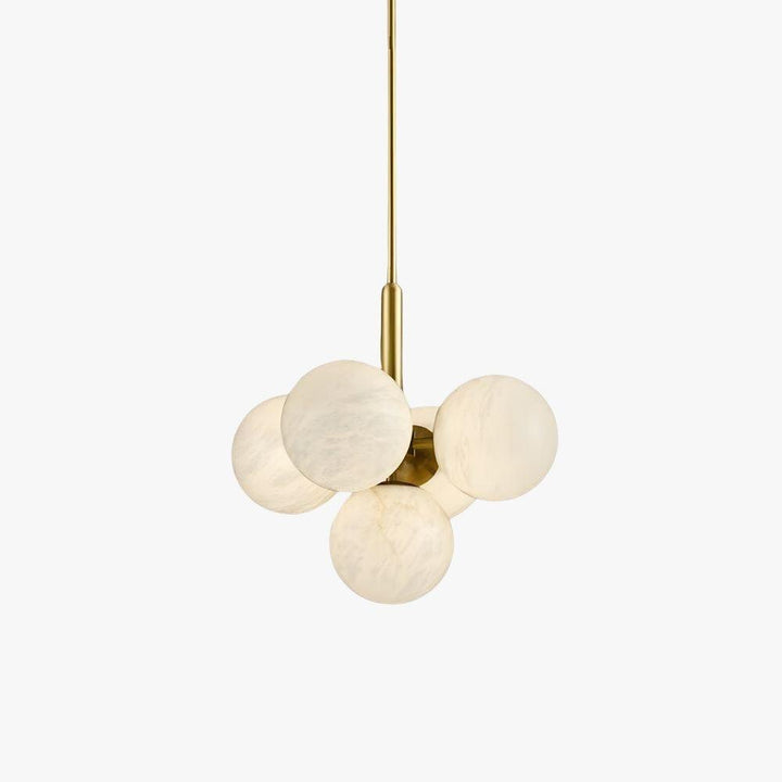 Small Alabaster Globe Pendant Light | Copper & Mid Century Design | Vinlighting | Vinlighting