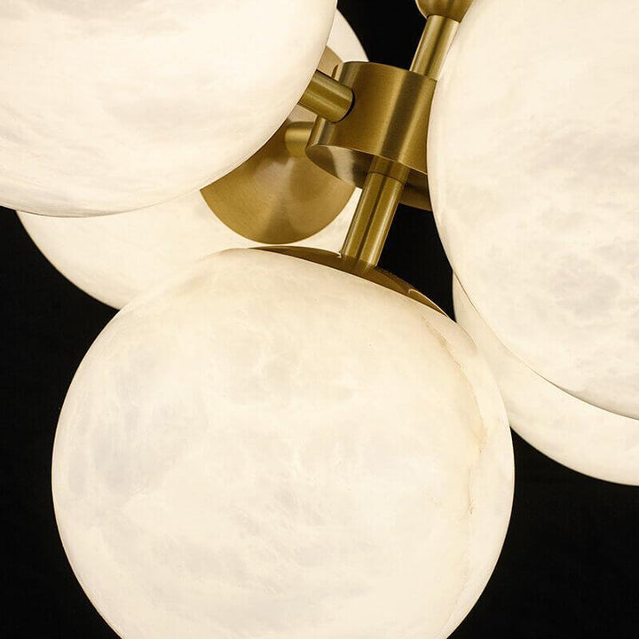 Small Alabaster Globe Pendant Light | Copper & Mid Century Design | Vinlighting | Vinlighting