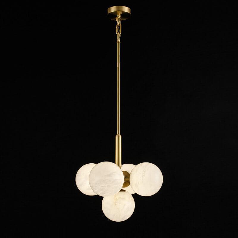Small Alabaster Globe Pendant Light | Copper & Mid Century Design | Vinlighting | Vinlighting