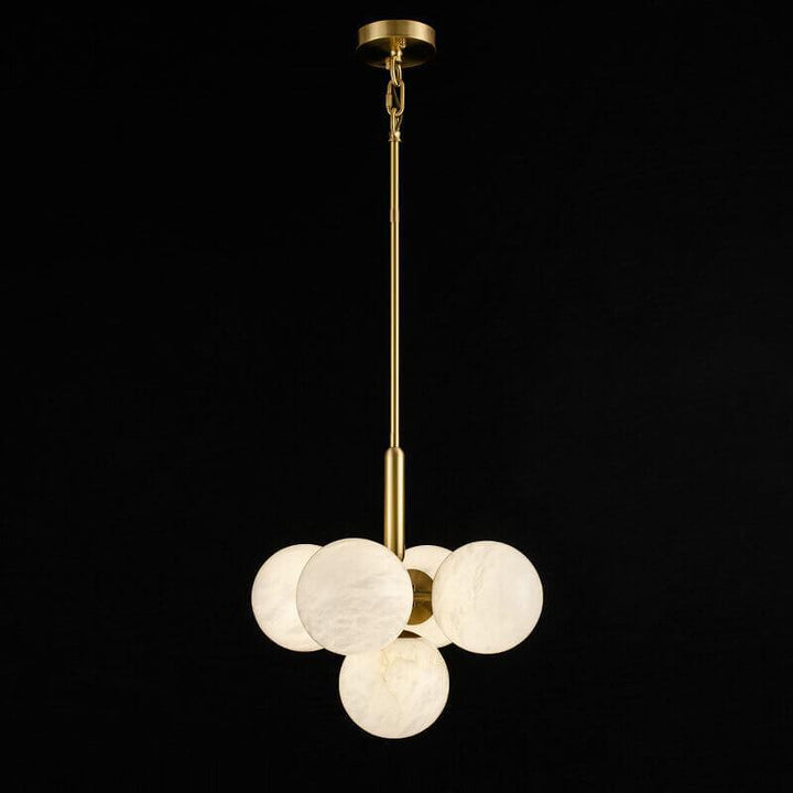 Small Alabaster Globe Pendant Light | Copper & Mid Century Design | Vinlighting | Vinlighting