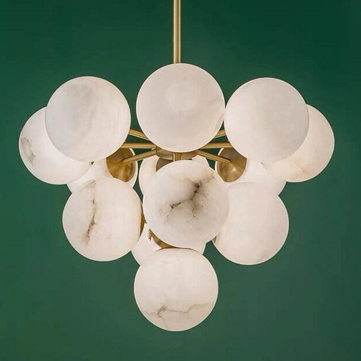 Small Alabaster Globe Pendant Light | Copper & Mid Century Design | Vinlighting | Vinlighting