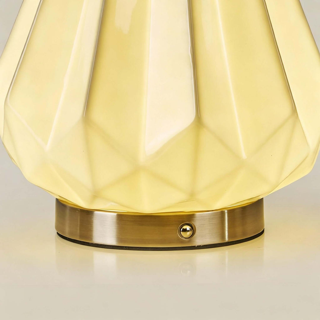 Solene Table Lamp | Bauhaus Ceramic LED Lamp for Bedroom Decor