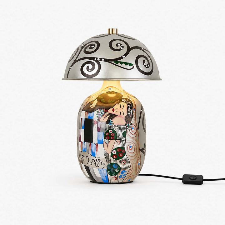Solis Artistic Portrait Ceramic Table Lamp for Bedroom &amp; Living Room