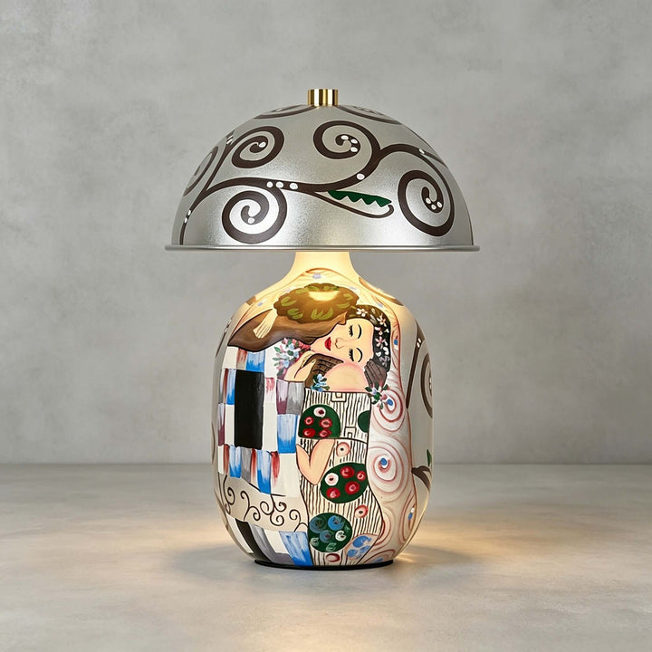 Solis Artistic Portrait Ceramic Table Lamp for Bedroom &amp; Living Room
