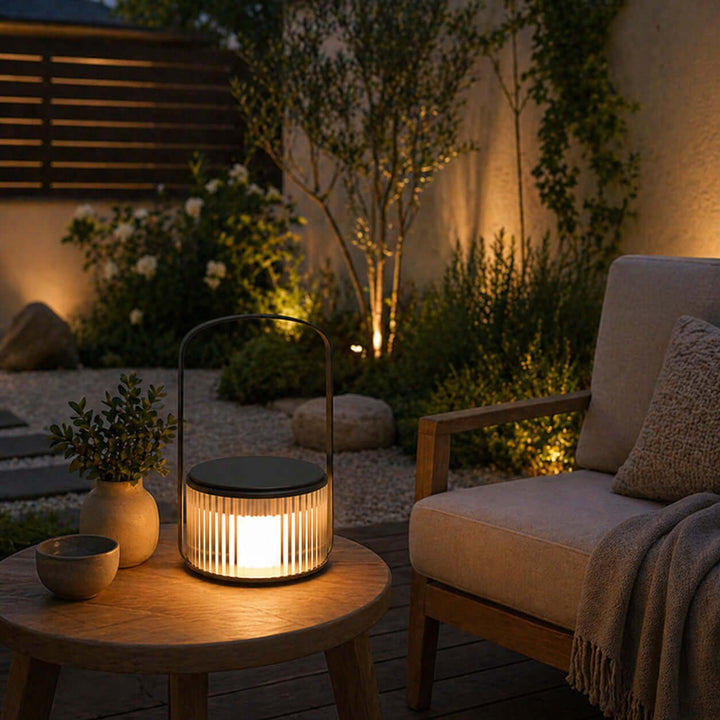 Sollune Outdoor Floor Lamp - Modern Minimalist Solar Lighting