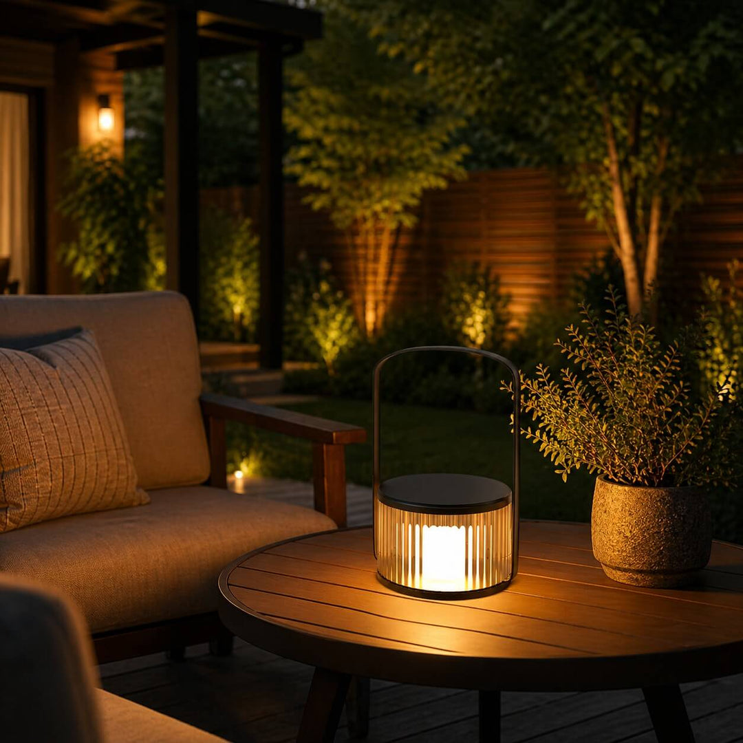 Sollune Outdoor Floor Lamp - Modern Minimalist Solar Lighting