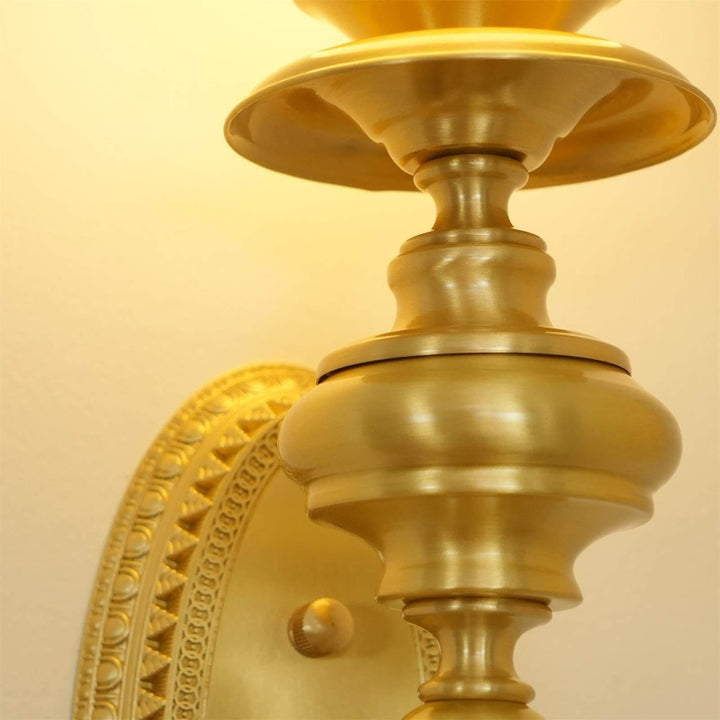 Solora Wall Sconce | Contemporary Brass & Glass Wall Light